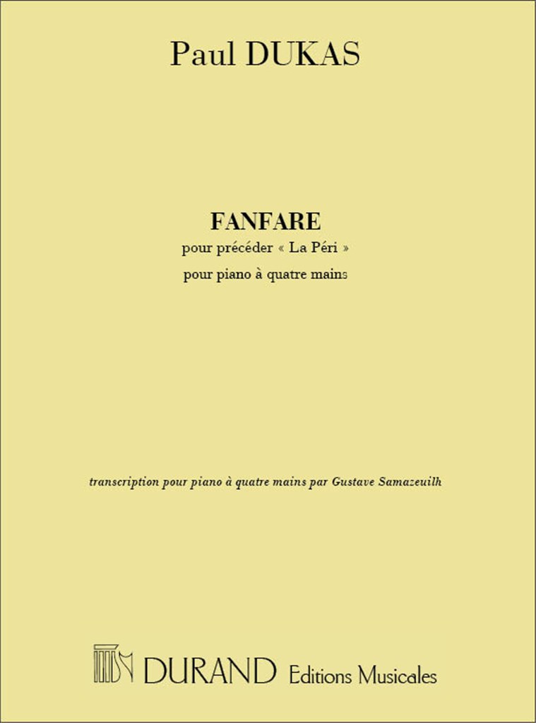 Fanfare De La Peri 4 Ms (Tr Par G.Samazeuilh)
